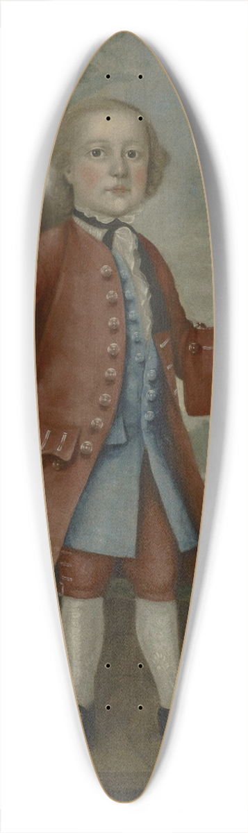 Joseph Badger - Portrait of John Gerry 39.3 inch art pintail longboard deck