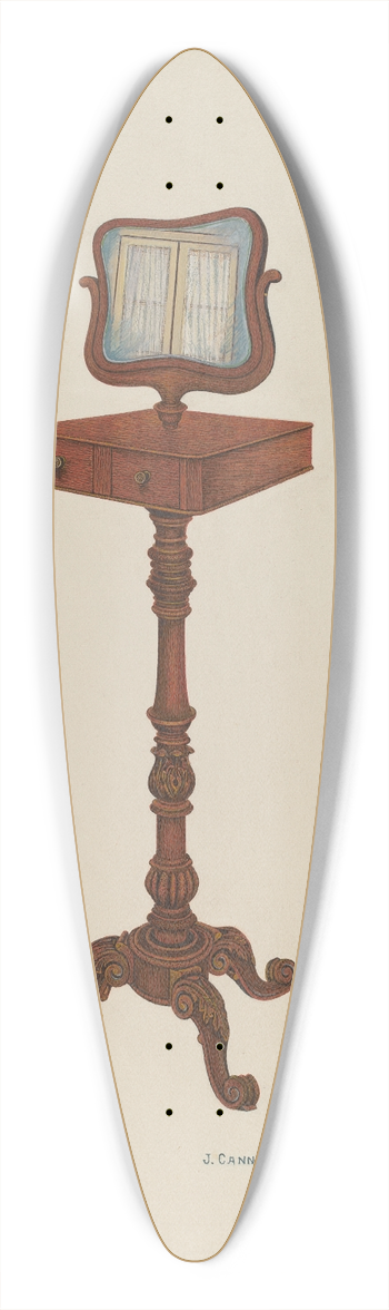Joseph Cannella - Shaving Stand 39.3 inch art pintail longboard deck