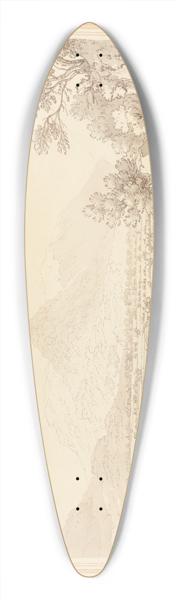 Joseph Farington - Grassmere. 39.3 inch art pintail longboard deck