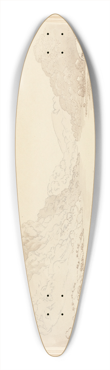 Joseph Farington - Thirlmere 39.3 inch art pintail longboard deck