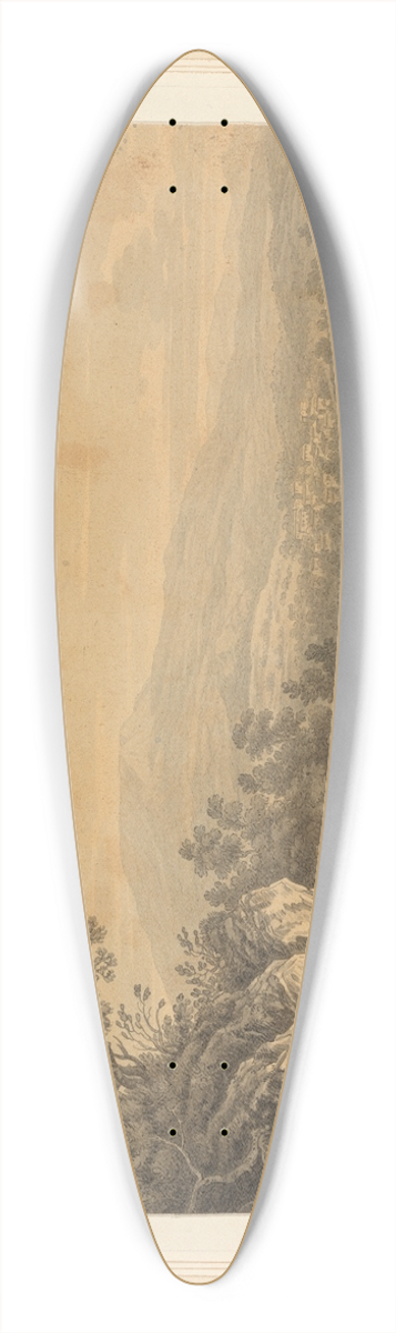 Joseph Farington - View of Ambleside 39.3 inch art pintail longboard deck