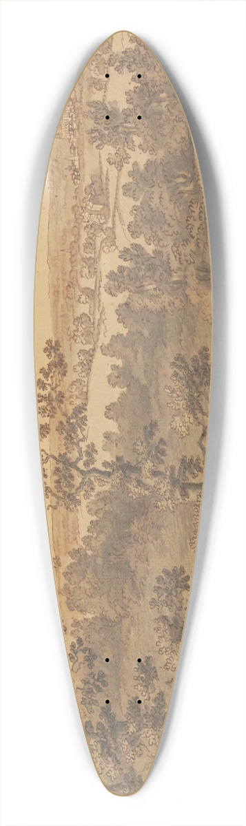 Joseph Farington - View of Windsor 39.3 inch art pintail longboard deck