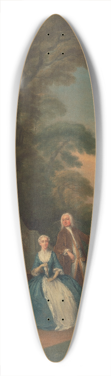 Joseph Francis Nollekens - Portrait of a Family 39.3 inch art pintail longboard deck
