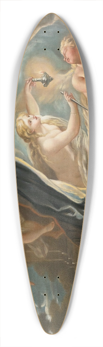 Joseph Goupy - Psyche discovering the sleeping Cupid 39.3 inch art pintail longboard deck