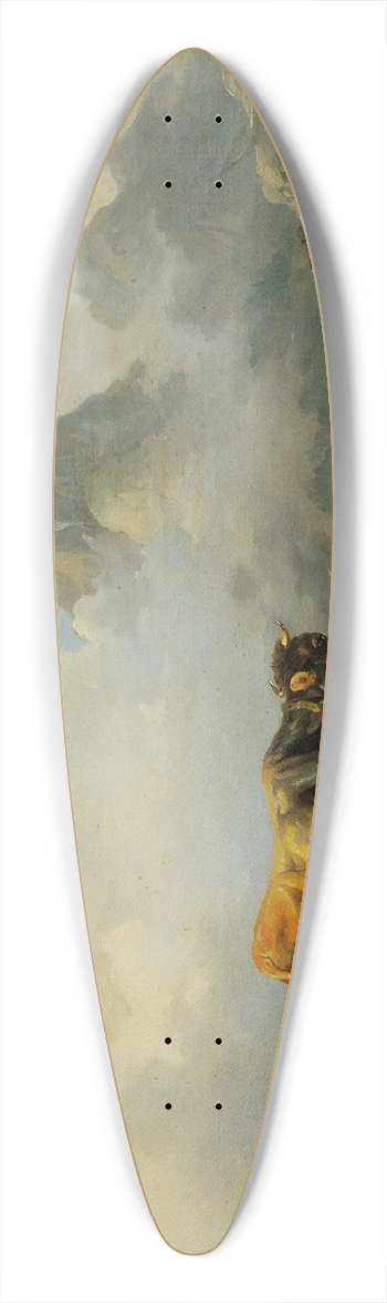Joseph Heicke - Alm mit Rindern 39.3 inch art pintail longboard deck