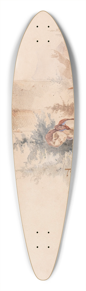 Joseph Heicke - Betende Mutter mit Kind 39.3 inch art pintail longboard deck