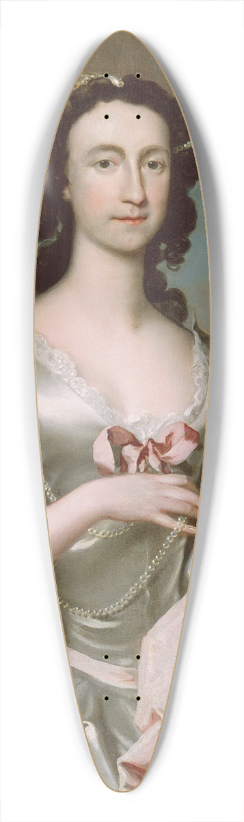 Joseph Highmore - Mrs. Freeman Flower 39.3 inch art pintail longboard deck