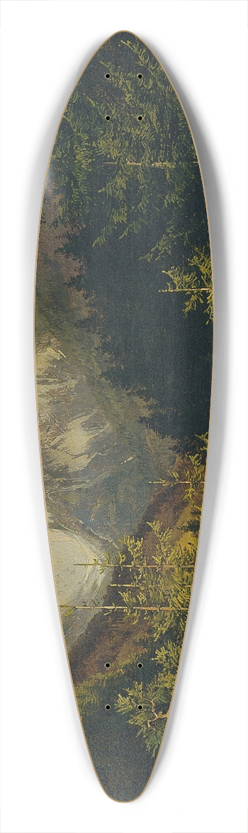 Joseph Holzer - Der Hohe Gll 39.3 inch art pintail longboard deck