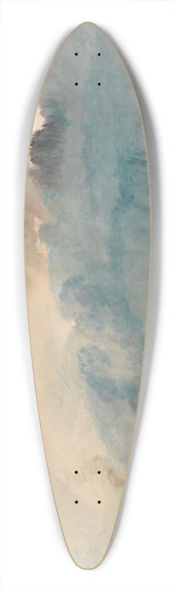 Joseph Mallord William Turner - A Paddle-steamer in a Storm 39.3 inch art pintail longboard deck