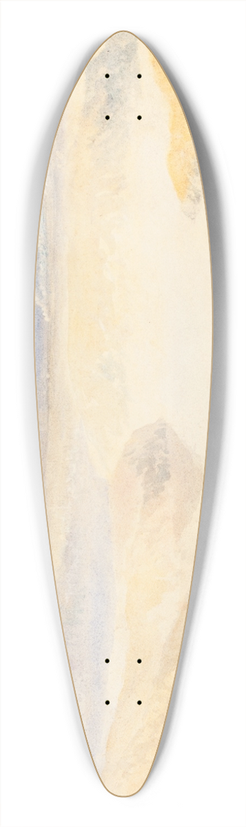 Joseph Mallord William Turner - A Yorkshire River 39.3 inch art pintail longboard deck