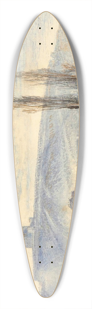 Joseph Mallord William Turner - Brienne 39.3 inch art pintail longboard deck