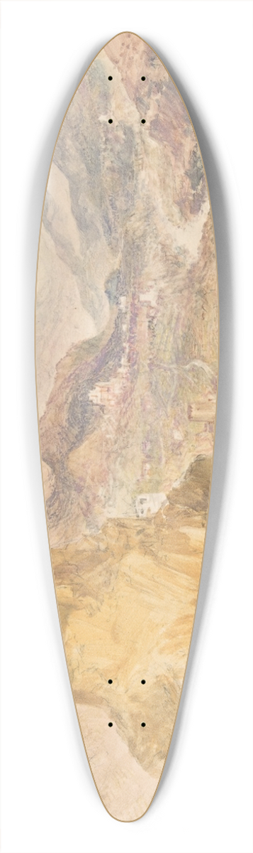 Joseph Mallord William Turner - Chatel Argent and the Val dAosta from above Villeneuve 39.3 inch art pintail longboard deck
