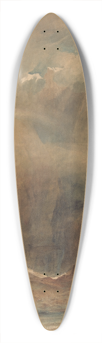 Joseph Mallord William Turner - Devils Bridge, Saint Gotthards Pass 39.3 inch art pintail longboard deck