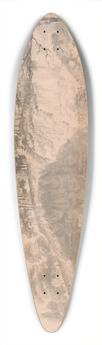 Joseph Mallord William Turner - Man with Horse and Cart Entering a Quarry 39.3 inch art pintail longboard deck