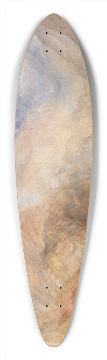 Joseph Mallord William Turner - Montjovet from below St Vincent, looking down the Val dAosta towards Berriaz 39.3 inch art pintail longboard deck