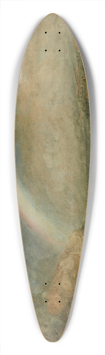 Joseph Mallord William Turner - The Rainbow; Osterspai and Filsen 39.3 inch art pintail longboard deck