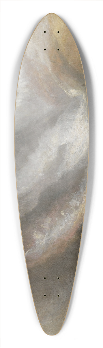 Joseph Mallord William Turner - Valley of Aosta; Snowstorm, Avalanche, and Thunderstorm 39.3 inch art pintail longboard deck
