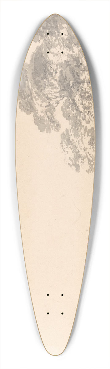 Joseph Mallord William Turner - Windsor Castle and Park with Deer 39.3 inch art pintail longboard deck