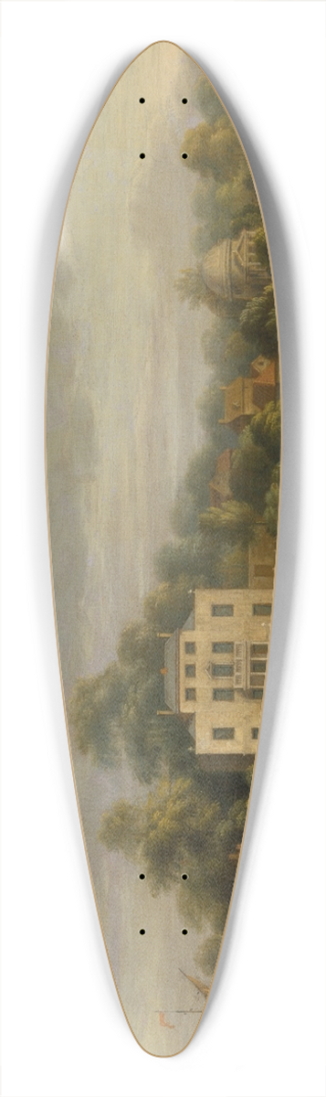 Joseph Nickolls - Popes Villa, Twickenham 39.3 inch art pintail longboard deck