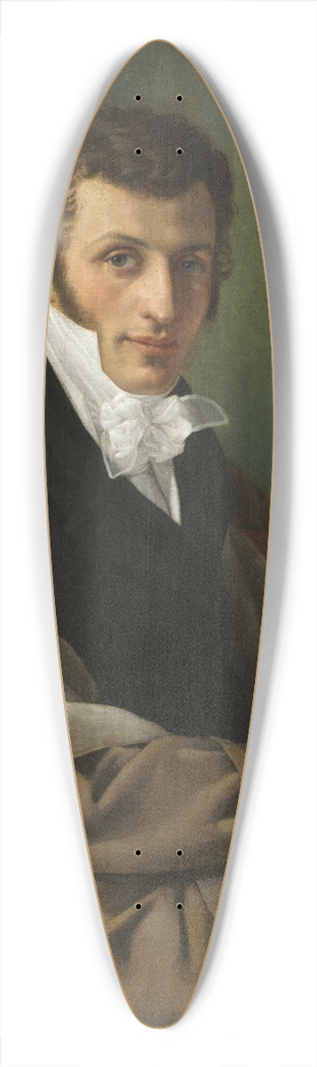Joseph Paelinck - Self-Portrait 39.3 inch art pintail longboard deck