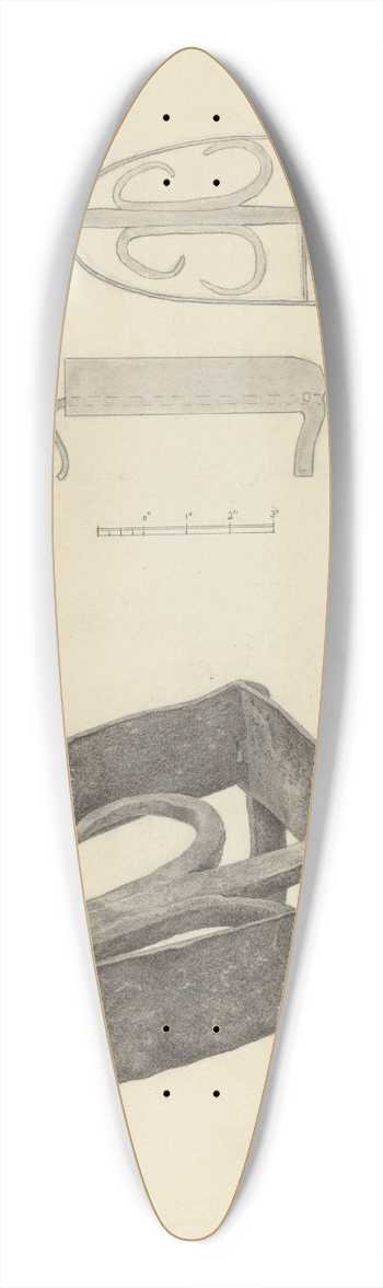 Joseph Rothenberg - Flat Iron Holder 39.3 inch art pintail longboard deck