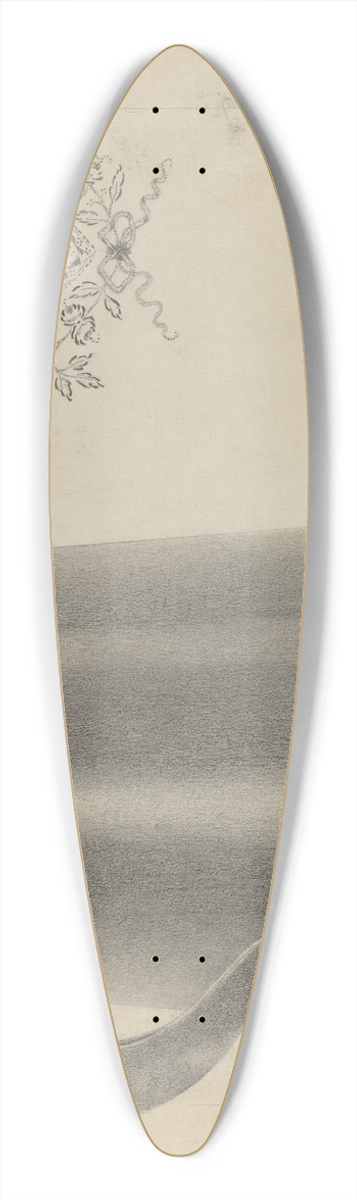 Joseph Rothenberg - Silver Tankard 39.3 inch art pintail longboard deck