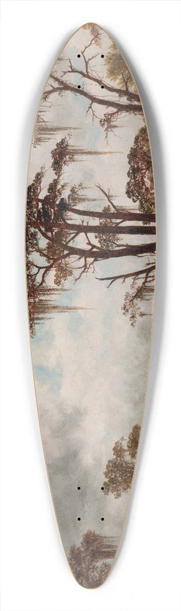 Joseph Rusling Meeker - Bayou Scene 39.3 inch art pintail longboard deck