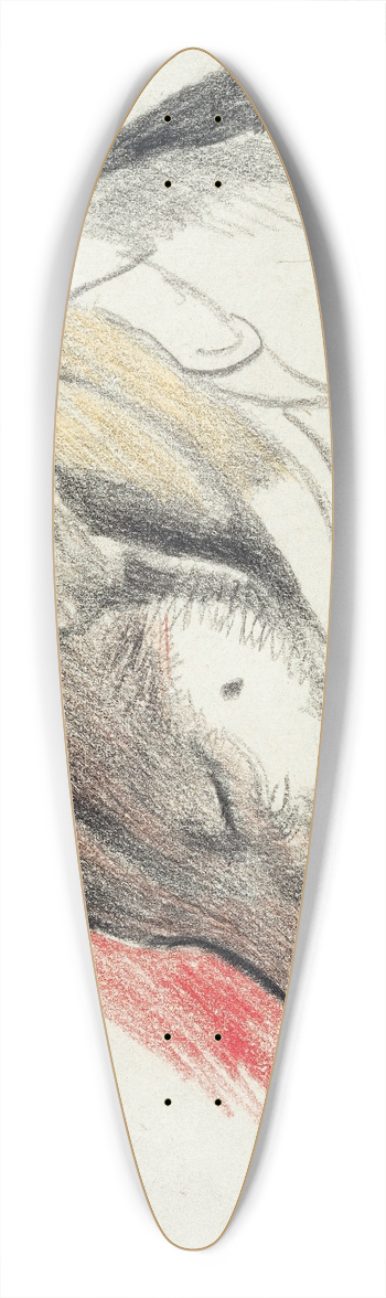 Joseph Stella - Sleeping Dog 39.3 inch art pintail longboard deck