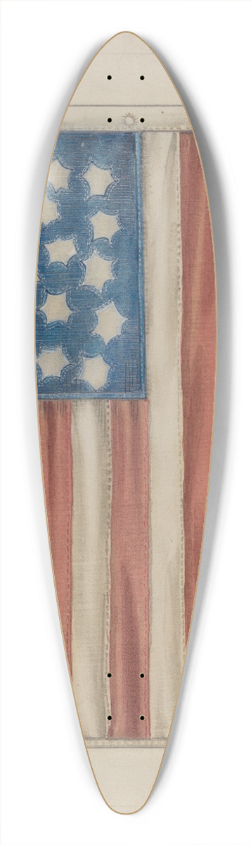 Joseph Sudek - Flag 39.3 inch art pintail longboard deck