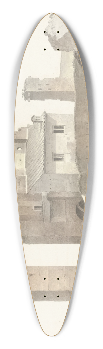 Josephus Augustus Knip - The Aqua Claudia in Rome 39.3 inch art pintail longboard deck