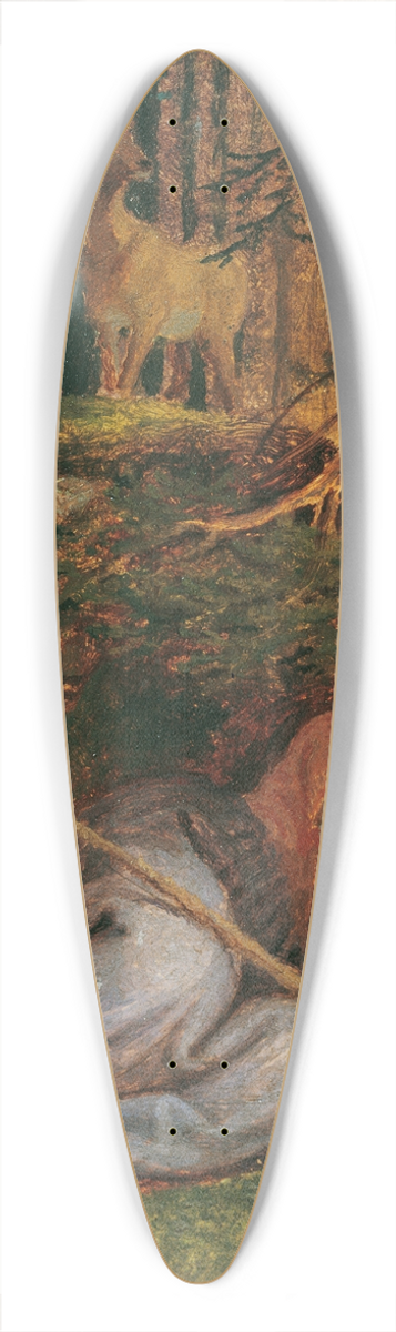 Joseph von Fhrich - Genovevas Rest In The Forest 39.3 inch art pintail longboard deck