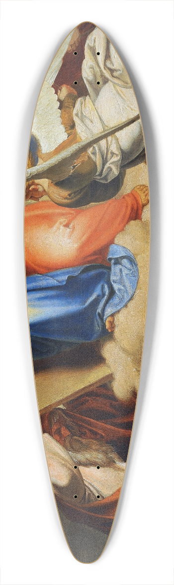 Joseph von Fhrich - God writes the ten commandments on two stone tablets to Moses on Mount Sinai 39.3 inch art pintail longboard deck