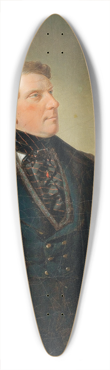 Joseph Weidner - Portrait of a Gentleman in a Bourgeois Setting 39.3 inch art pintail longboard deck