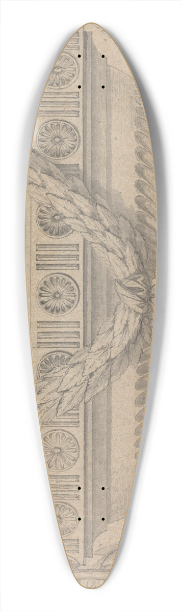 Joseph Wilton - Design for an Urn. 39.3 inch art pintail longboard deck