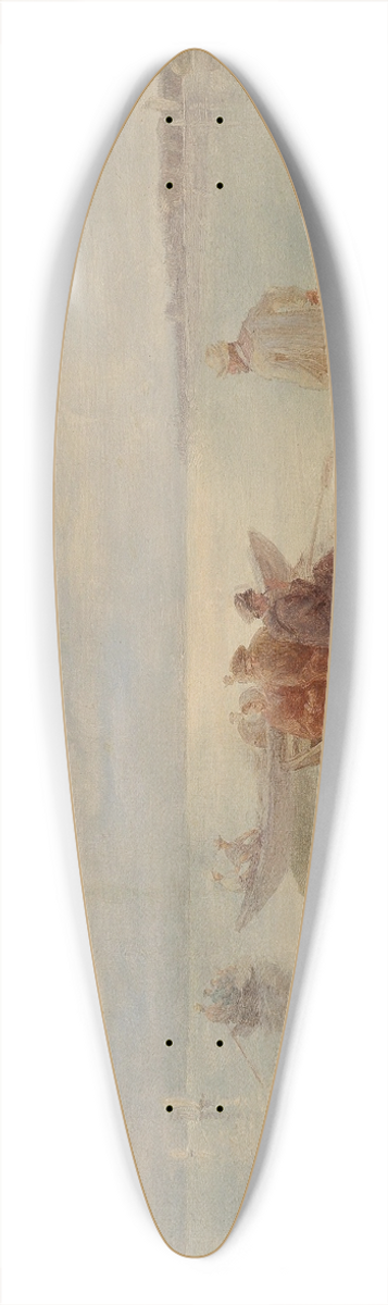 Joseph Wopfner - Ausfahrt Der Fischer 39.3 inch art pintail longboard deck