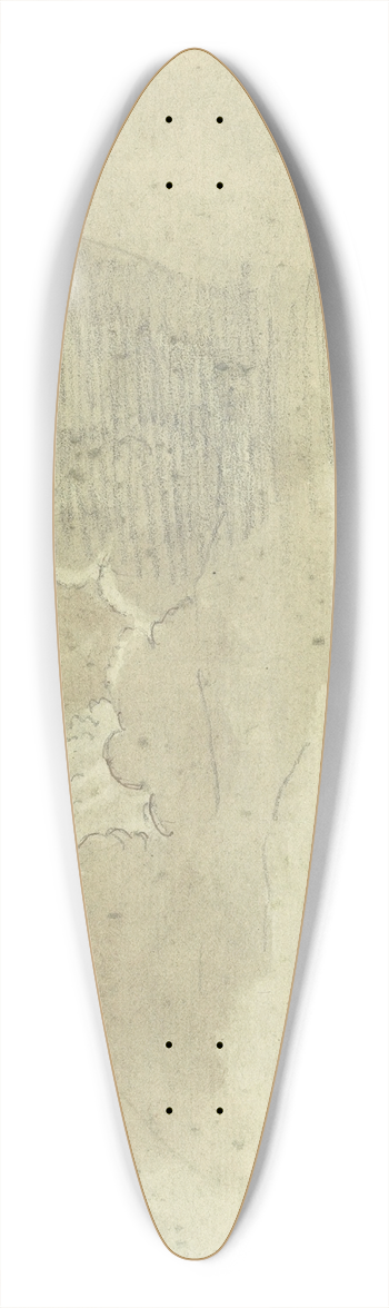Joseph Wright of Derby - An Opening in a Cloudy Sky 39.3 inch art pintail longboard deck