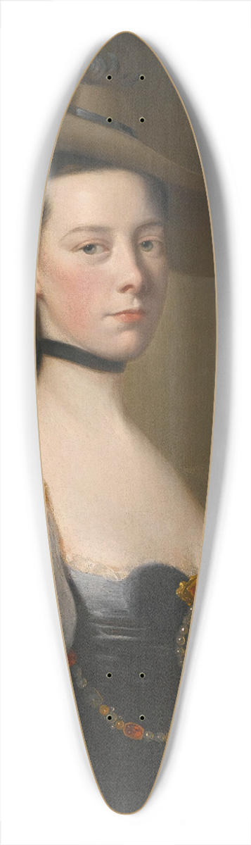 Joseph Wright of Derby - Portrait Of A Lady 39.3 inch art pintail longboard deck