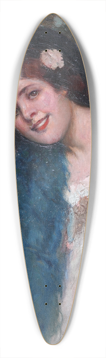 Josep Maria Tamburini i Dalmau - Parisian Woman 39.3 inch art pintail longboard deck