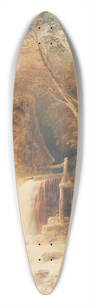 Joshua Shaw - The water mill 39.3 inch art pintail longboard deck