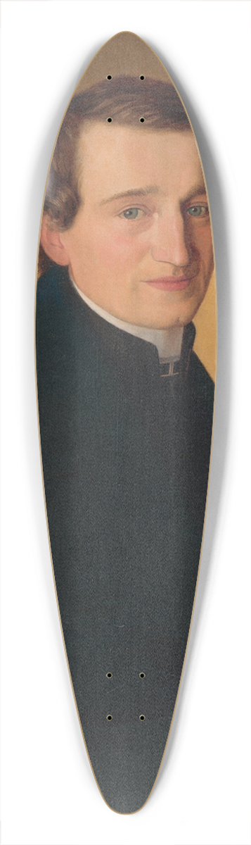 Jozef Boetech Klemens - Portrait Of A Revivalist 39.3 inch art pintail longboard deck