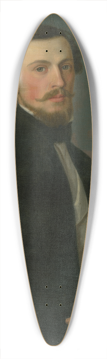 Jozef Boetech Klemens - Portrait of Young Man 39.3 inch art pintail longboard deck