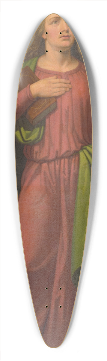 Jozef Boetech Klemens - Saint John the Baptist 39.3 inch art pintail longboard deck