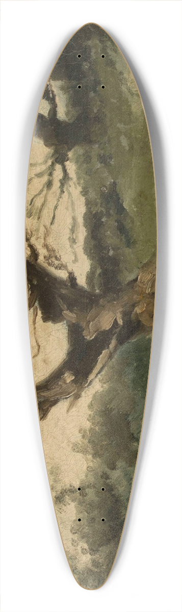 Jozef Chelmonski - Autumn landscape 39.3 inch art pintail longboard deck