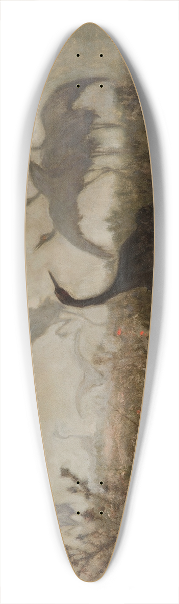 Jozef Chelmonski - Cranes 39.3 inch art pintail longboard deck