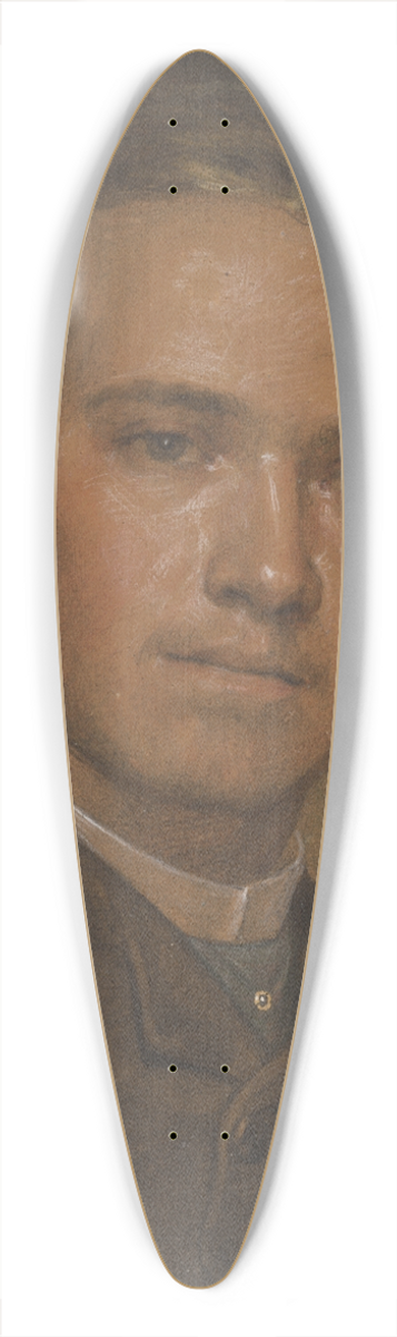 Jozef Hanula - Portrait of Sculptor Janek 39.3 inch art pintail longboard deck
