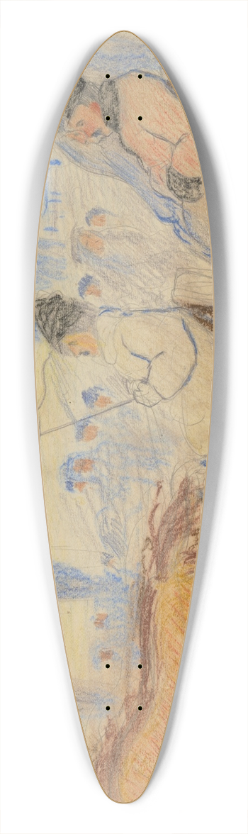 Jozef Hanula - The mayor was in town 39.3 inch art pintail longboard deck