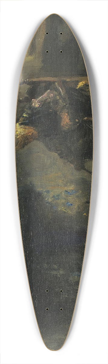 Jozef Israls - At The Hearth 39.3 inch art pintail longboard deck