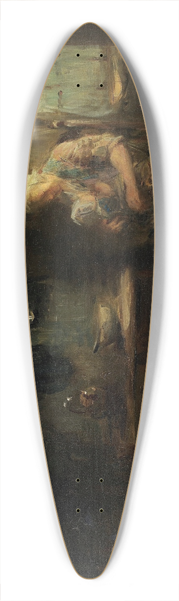 Jozef Israls - The Young Mother 39.3 inch art pintail longboard deck
