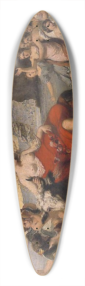 Jozef Van Lerius - The Rape of Europe 39.3 inch art pintail longboard deck