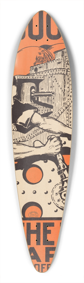 J.P. Wharton - An education for you. Join the tanks U.S. Army 39.3 inch art pintail longboard deck